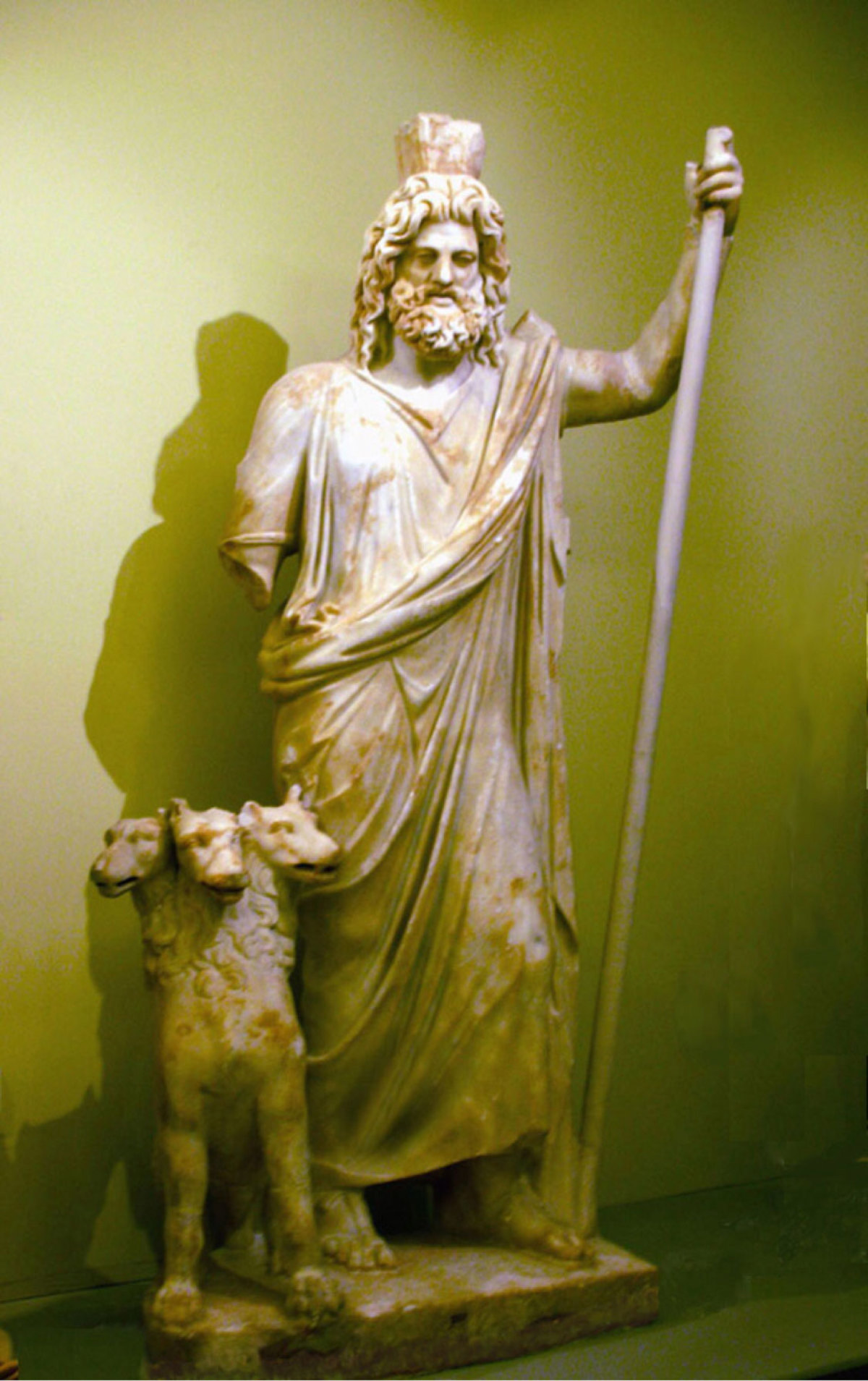 Estia Creations Hades sculpture cerberus ancient Greek God of the underworld statue